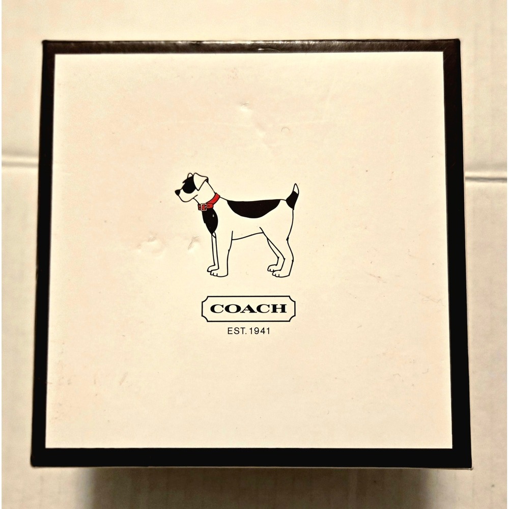 COACH Khaki Mahogany with Engraveable Charm 4003 Size Extra Large NWT